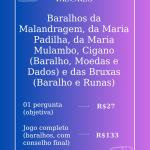 Atendimentos com oráculos: jogo completo com aconselhamento final ou perguntas objetivas.